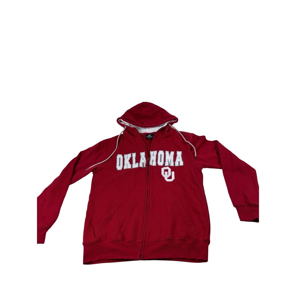Colosseum Oklahoma Sooners Womens Small Zip Up Hoodie Crimson‎ Red OU Sweatshirt